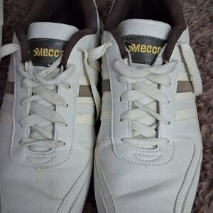 Mecca White and Brown Men's Sneakers